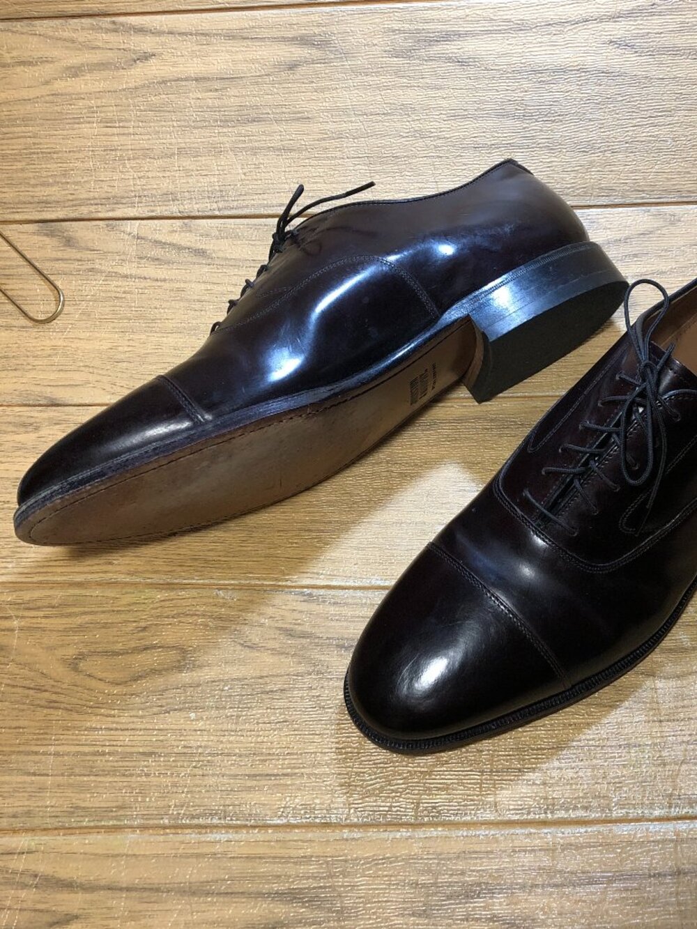 Johnston & Murphy men low calf leather dressy Oxfords shoes, 12